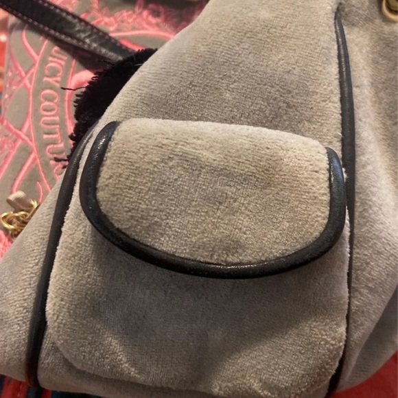 SOLD DO NOT BUY Gray and pink Juicy Couture baby fluffy bag - Picture 6 of 8